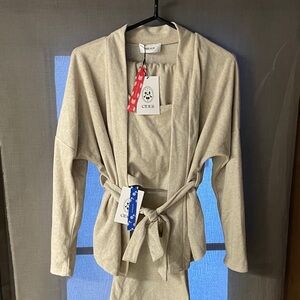 Cider Women's Beige 3 pcs lounge set size S